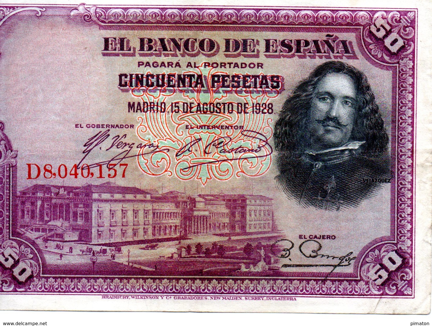 Billet Espagnol De 50 Pesetas ( 15 Aout 1928 ) - 50 Peseten