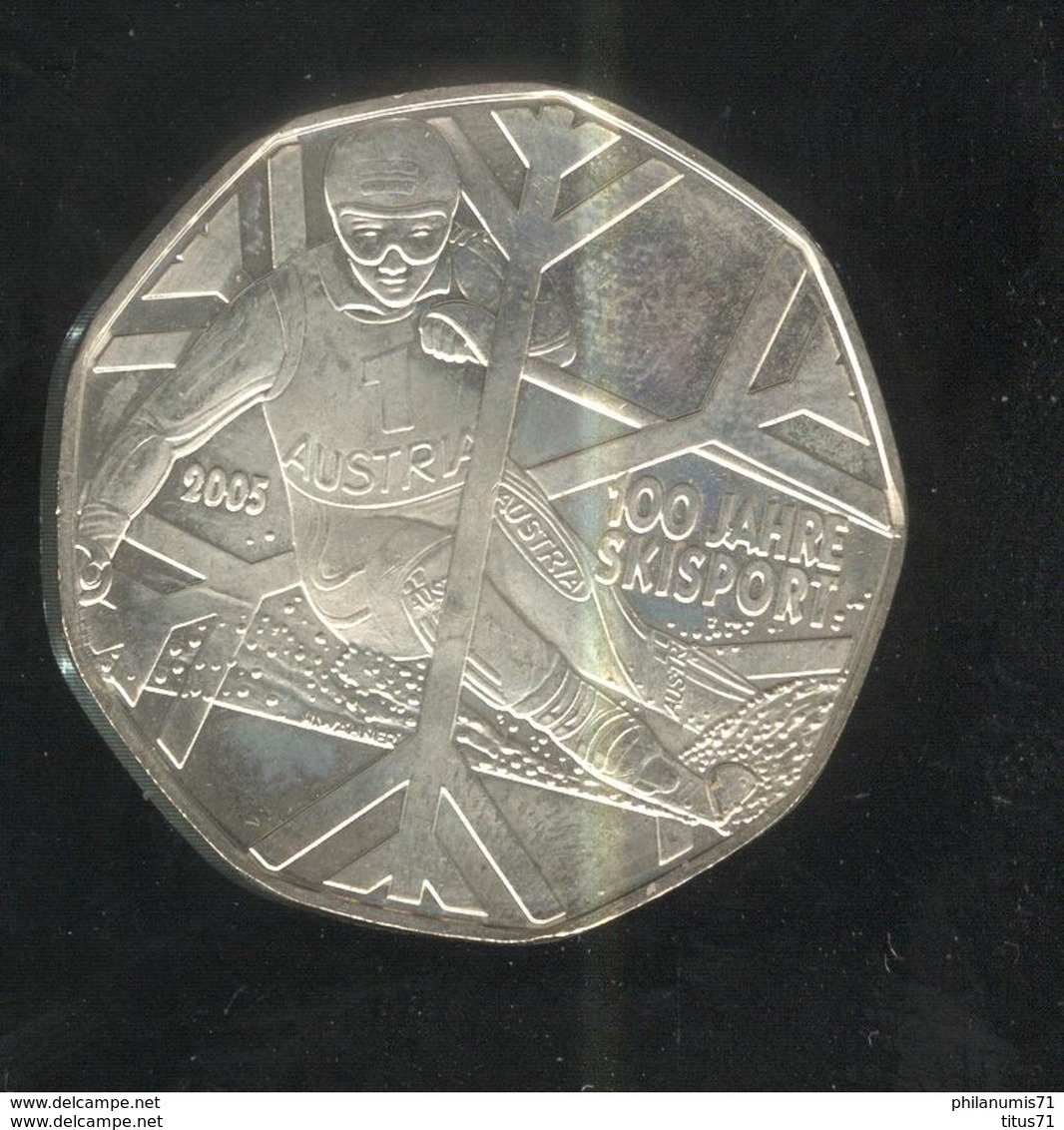 5 Euros Autriche Argent 2005 - Centenaire Du Ski - SUP - Oesterreich