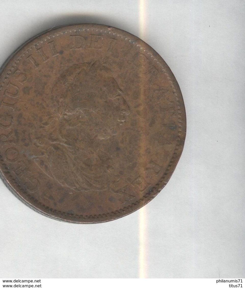 1 Penny Angleterre 1799  Georges III TTB+ - C. 1 Penny