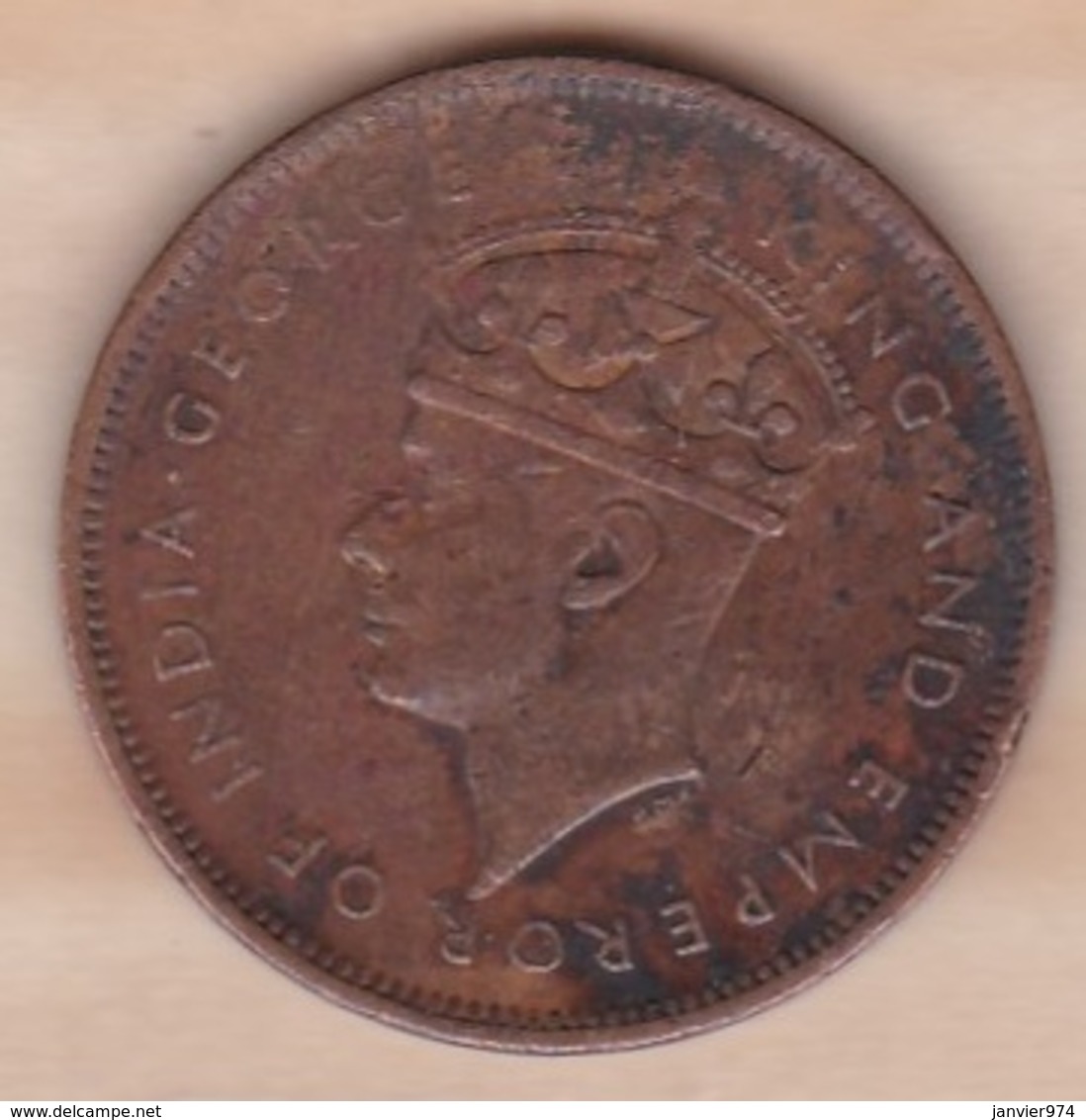 Ile Maurice , 5 Cents 1942 , George VI - Maurice