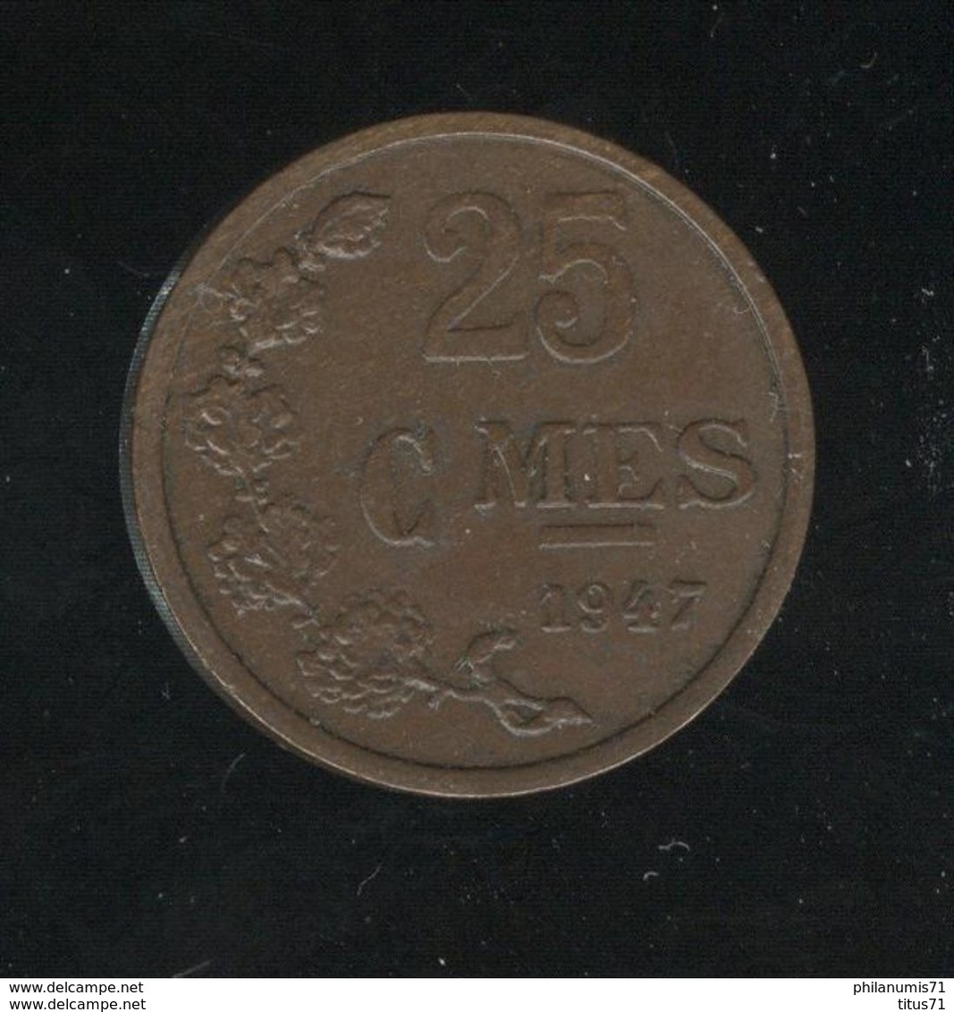 25 Centimes Luxembourg / Luxemburg 1947 SUP ( 2 ) - Luxemburg