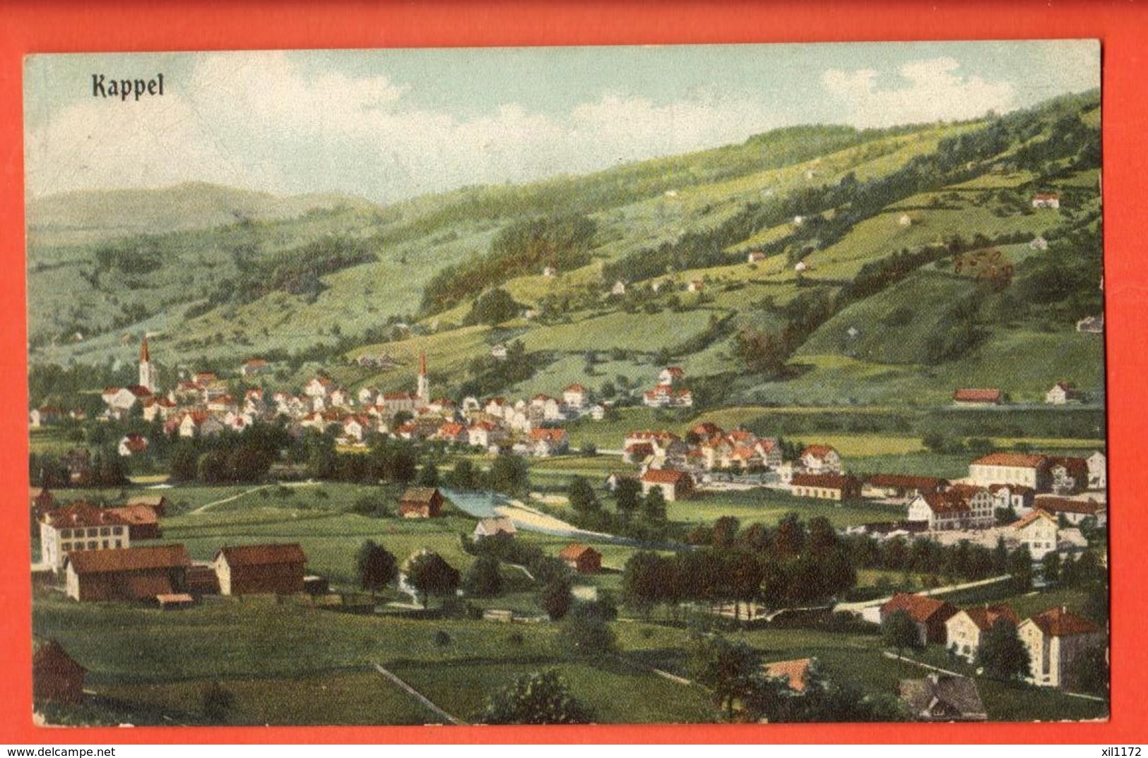 LON-33 Kappel Am Albis Gelaufen, Briefmarke Fehlt - Kappel Am Albis 