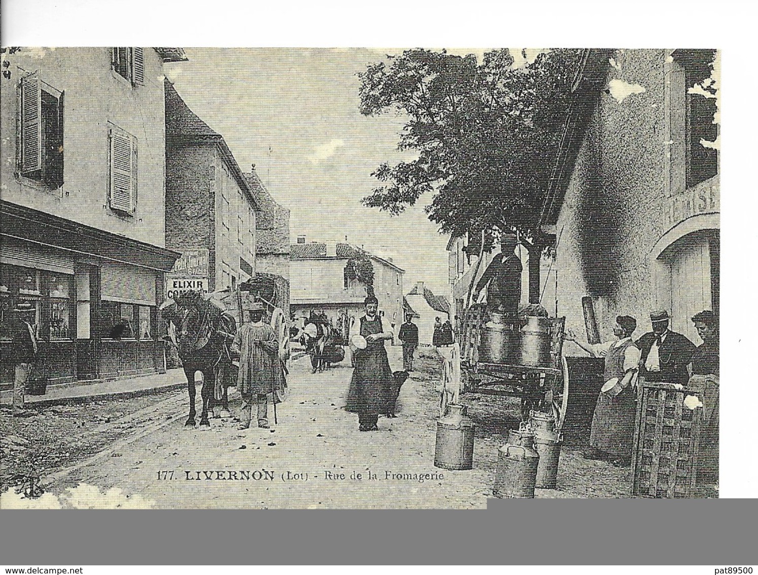 46 LIVERNON  REPRODUCTION D'une CPA N° 177: RUE DE LA FROMAGERIE   // Non Circulée NEUVE - Livernon