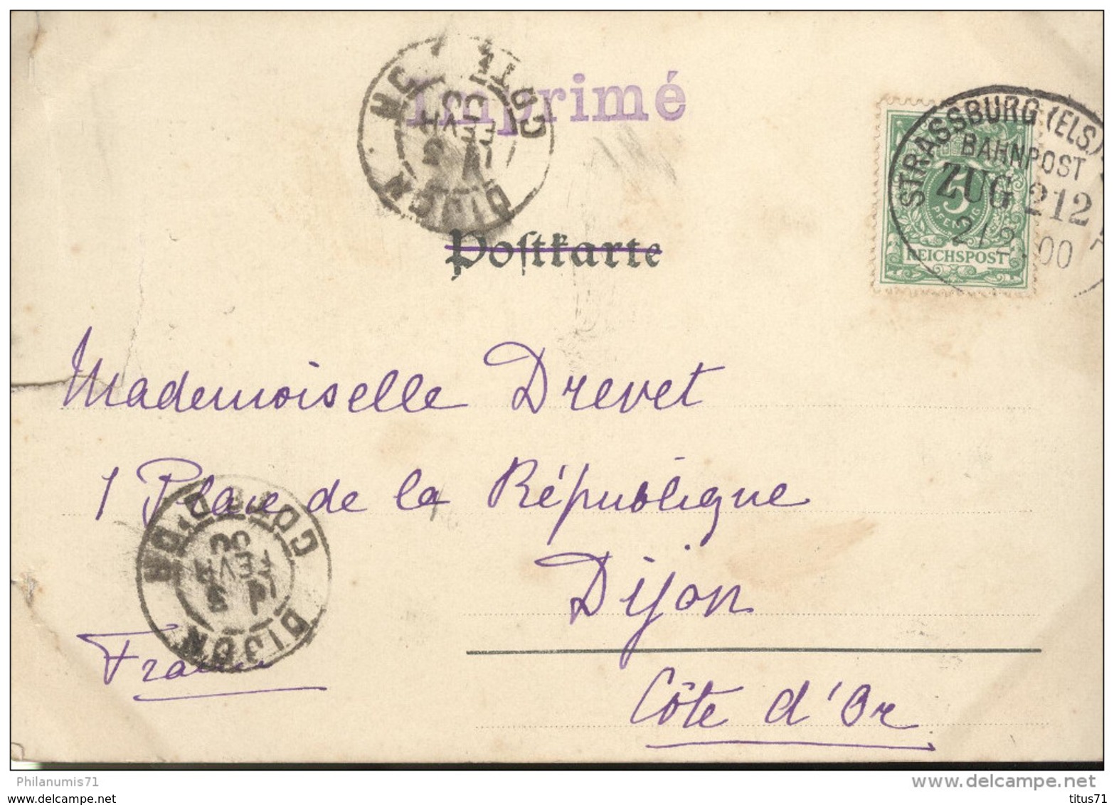 CPA Carte Nuage - Roufach - Eglise De St Arbogast - Circulée 1900 - Rouffach