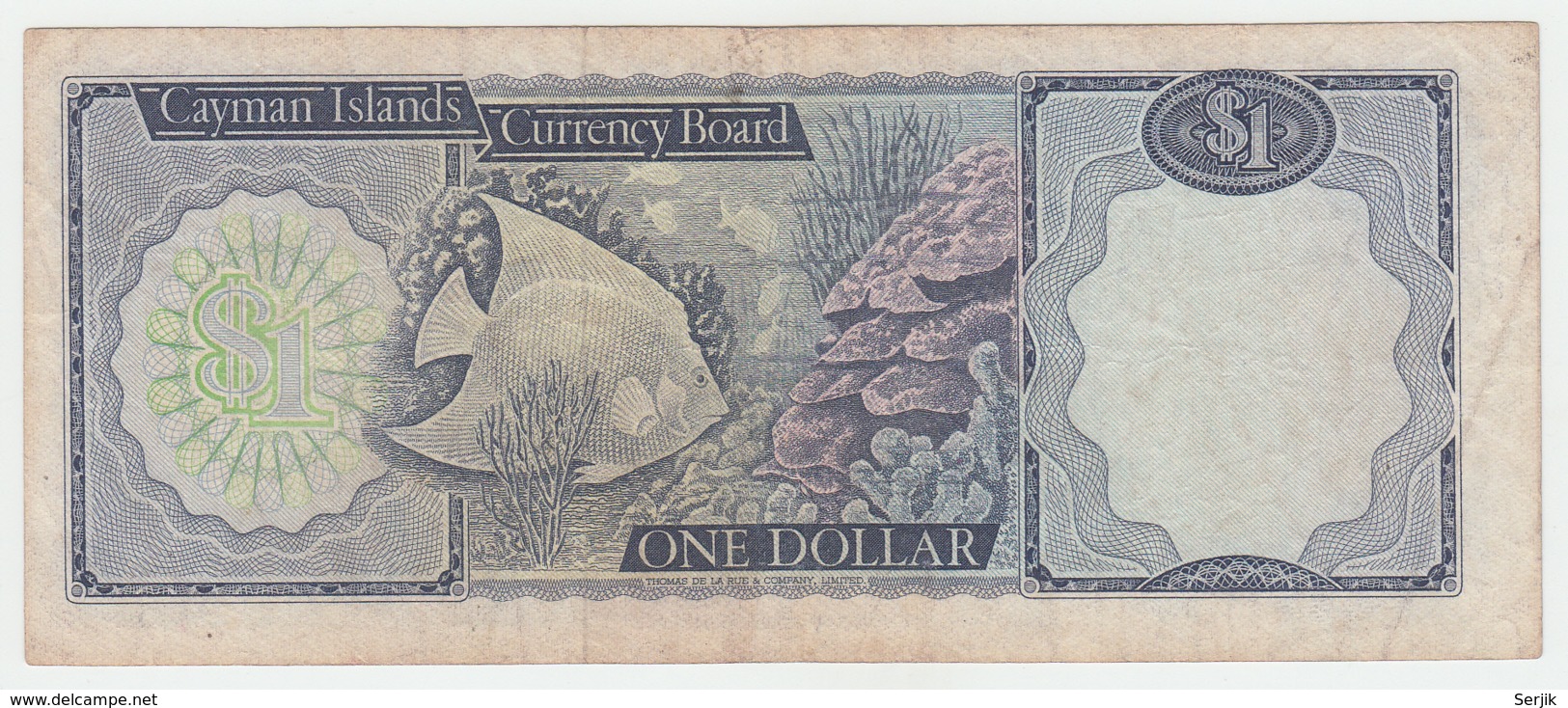 CAYMAN ISLANDS 1 Dollar 1974 VF Pick 5b 5 B (A/3) - Kaimaninseln