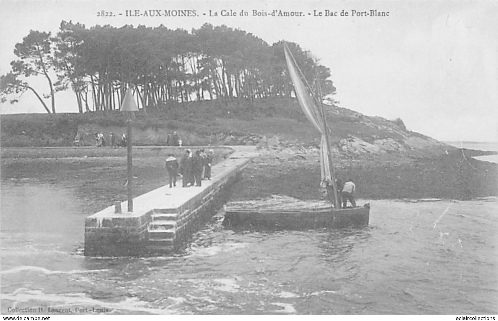 Ile Aux Moines     56        La Cale Du Bois D'Amour . Le Bac De Port-Blanc       (voir Scan) - Ile Aux Moines