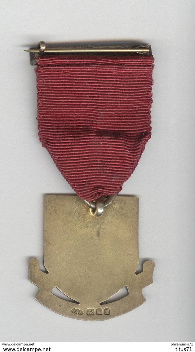 Médaille Maçonnique Grande Bretagne - Royal Masonic Benevolent Institution - Kodes La Adonai - 1937 - Vrijmetselarij