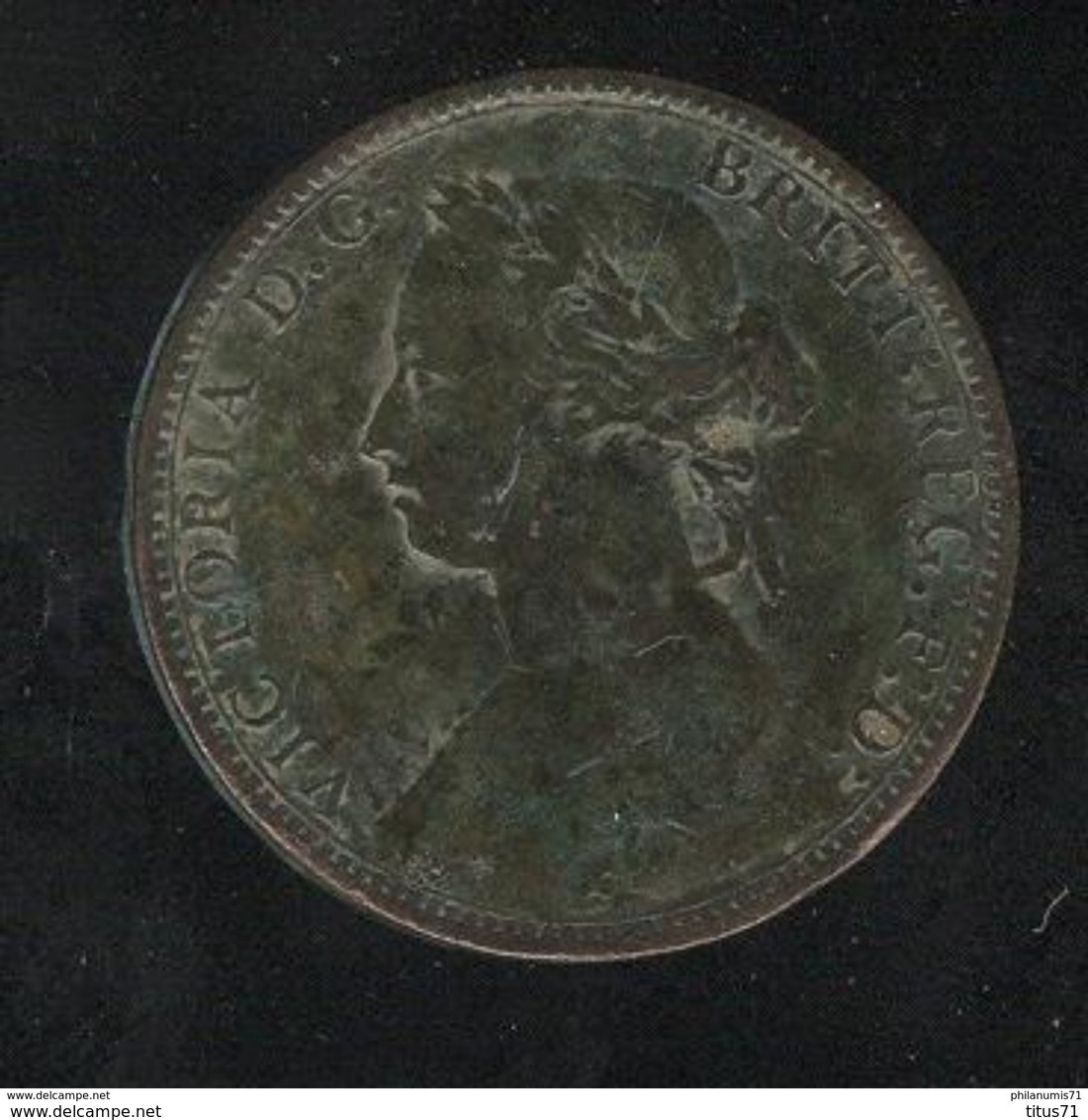 ½ Penny Royaume Uni 1876 - Victoria - TTB+ - Monétaires/De Nécessité