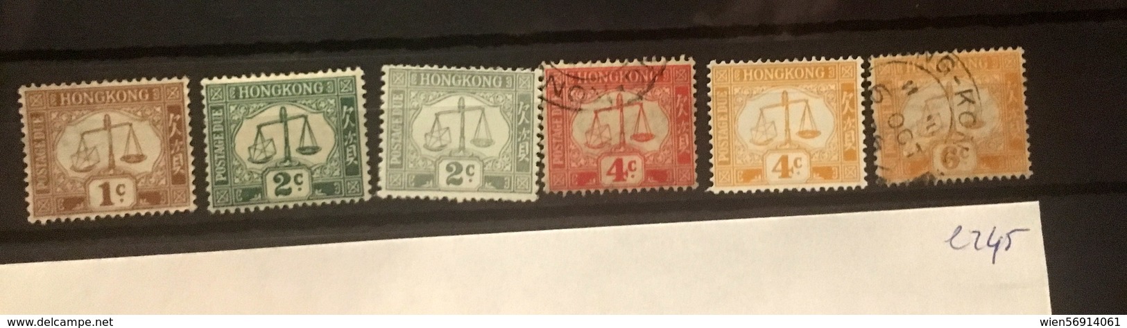 E245 Hong Kong Collection - Postage Due