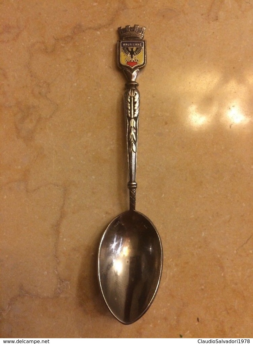 Lotto 4 Cucchiaini Collezione Francesi Punzonati Souvenir Blois Maurienne Tours Tea Spoon France Francia