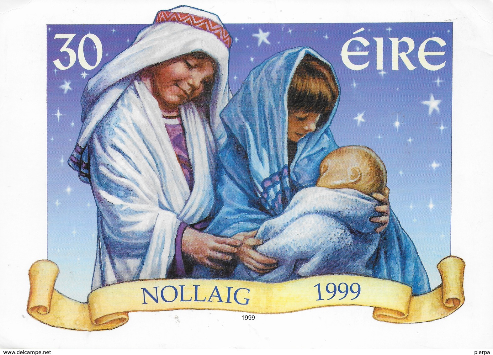 IRLANDA - INTERO SPECIALE DAL PHILATELIC SERVICES - NATALE 1999 - FORMATO GRANDE 21X15 - Entiers Postaux