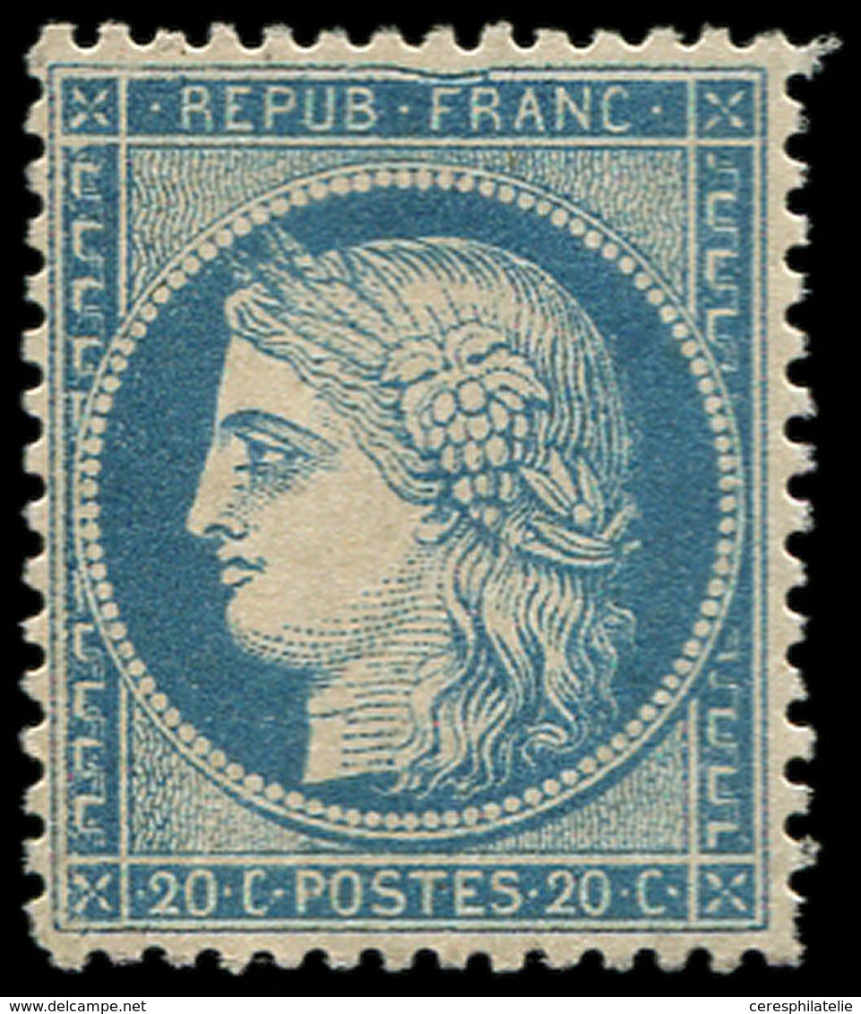 * SIEGE DE PARIS - 37   20c. Bleu, Variété Filet Supérieur Affaissé, TB. C - 1870 Belagerung Von Paris