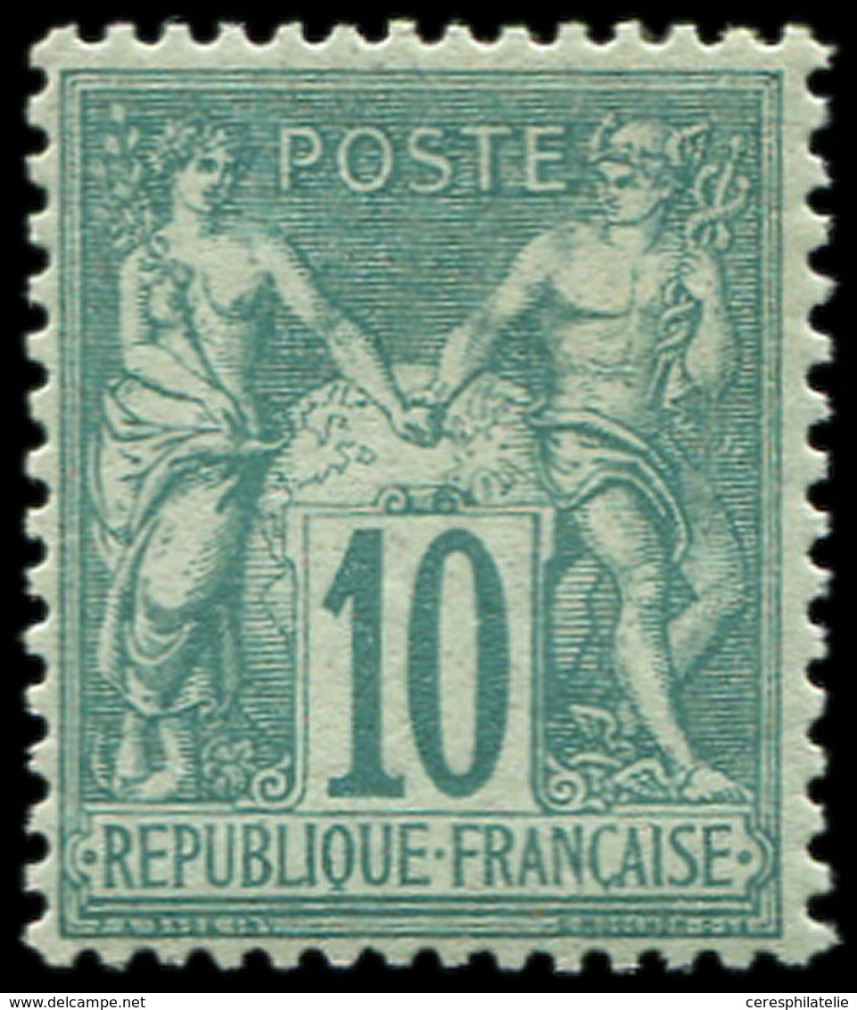 * TYPE SAGE - 65   10c. Vert, Bon Centrage, Infime Ch., Frais Et TTB - 1876-1878 Sage (Typ I)