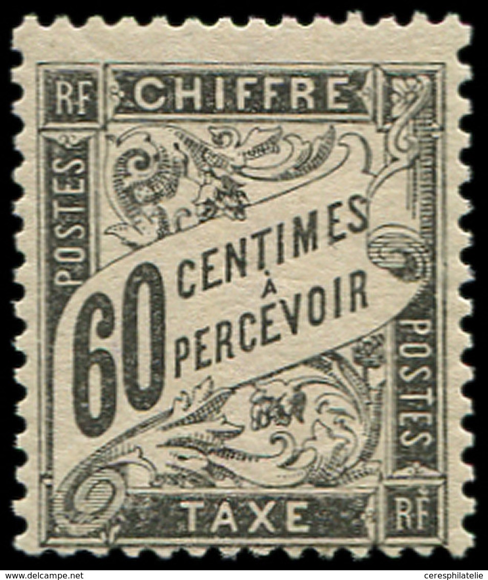 * TAXE - 21  60c. Noir, Centrage Courant, TB. J - 1859-1959 Briefe & Dokumente