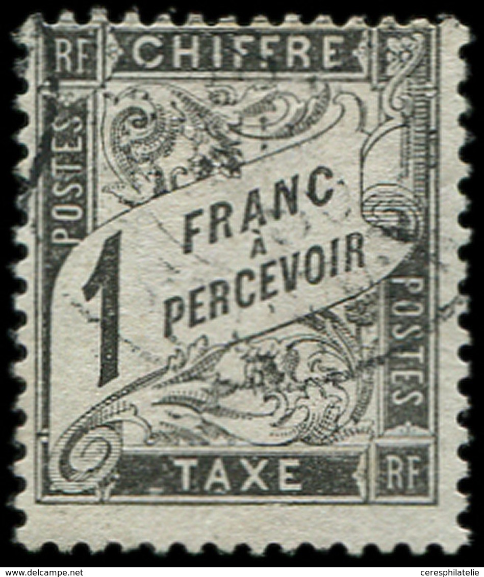 TAXE - 22   1f. Noir, Obl., TB - 1859-1959 Briefe & Dokumente