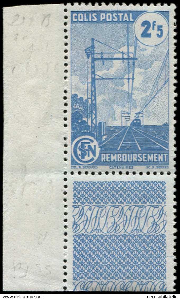 ** COLIS POSTAUX - 218B 2f5 Bleu, SANS Filigrane, Cdf, TB - Ungebraucht