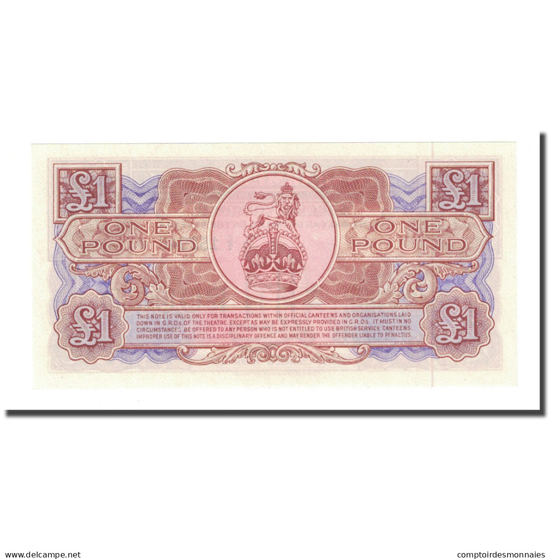 Billet, Grande-Bretagne, 1 Pound, Undated (1956), KM:M29, NEUF - Forze Armate Britanniche & Docuementi Speciali