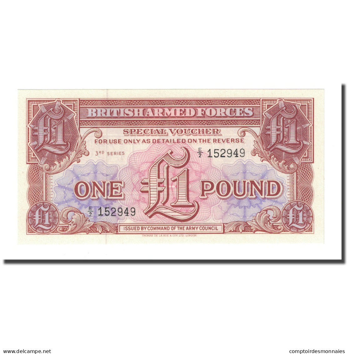 Billet, Grande-Bretagne, 1 Pound, Undated (1956), KM:M29, NEUF - Forze Armate Britanniche & Docuementi Speciali