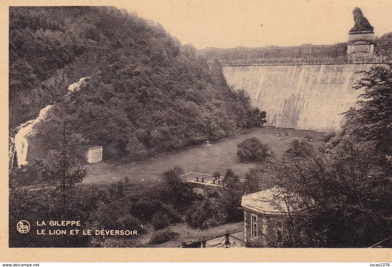 4 CARTES  / LA GILEPPE / LE BARRAGE / VUE GENERALE / FILTRES / LAC / DEVERSOIR - Gileppe (Barrage)