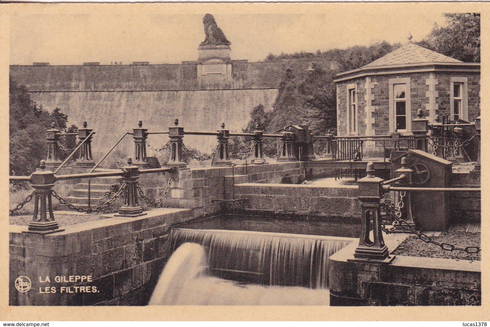 4 CARTES  / LA GILEPPE / LE BARRAGE / VUE GENERALE / FILTRES / LAC / DEVERSOIR - Gileppe (Barrage)