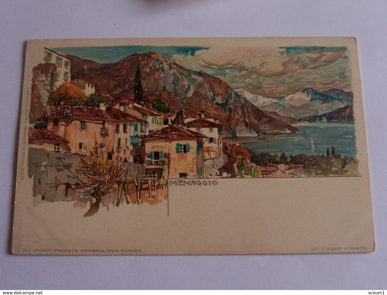 MANUEL WIELANDT  Carte Postale D Italie   MENAGGIO - Wielandt, Manuel