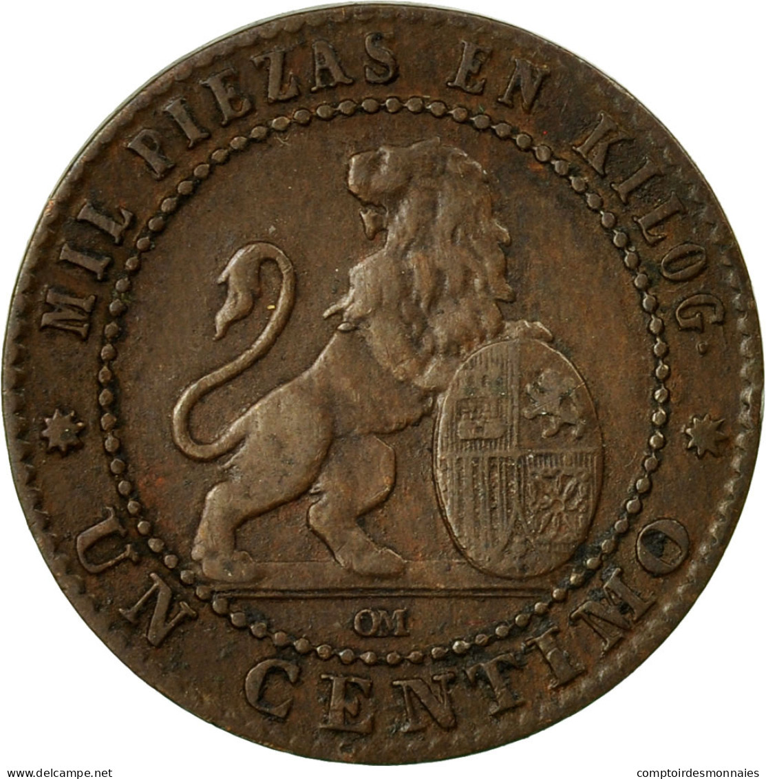 Monnaie, Espagne, Provisional Government, Centimo, 1870, Madrid, TTB, Cuivre - Erstausgaben