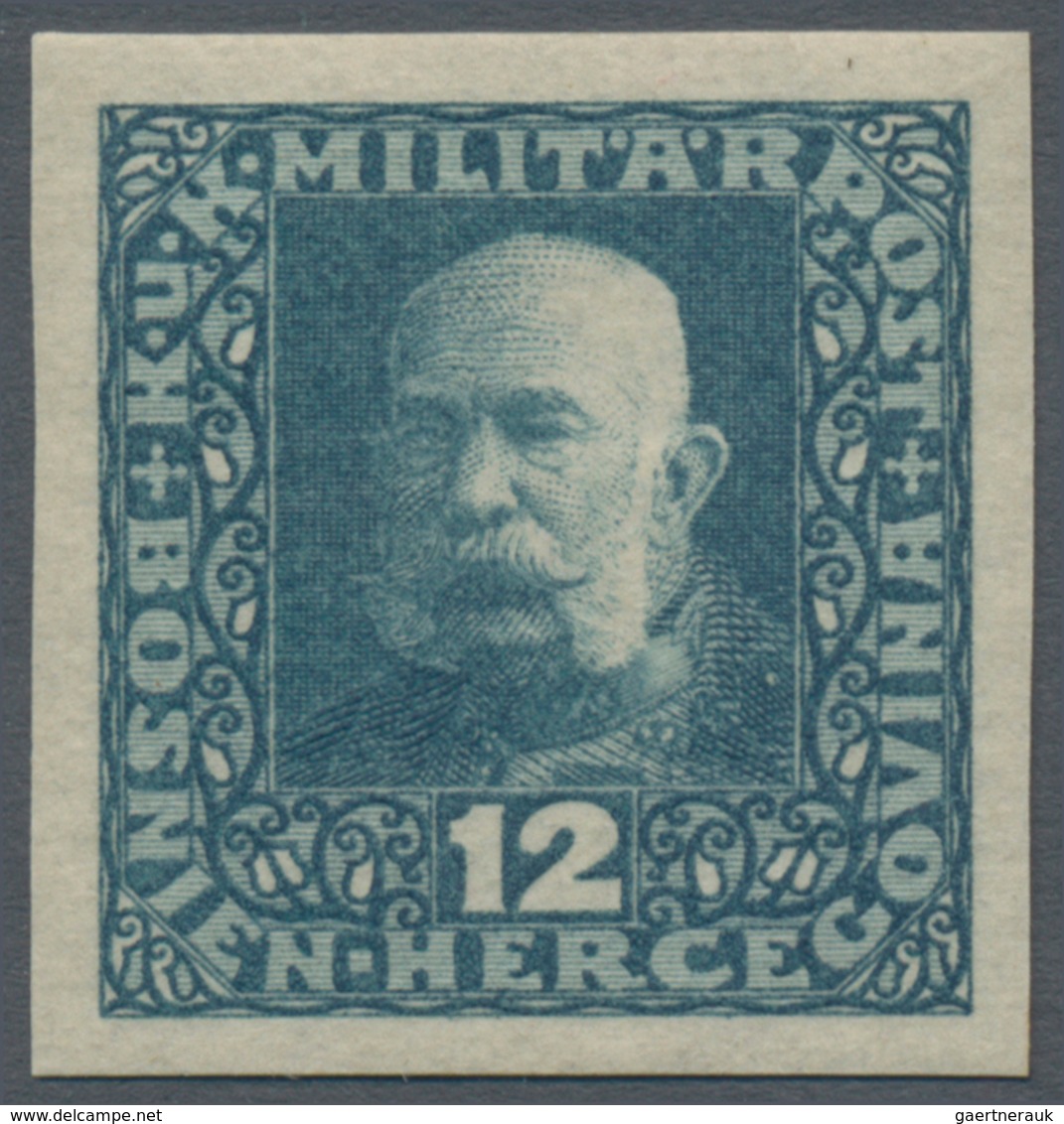 Bosnien und Herzegowina (Österreich 1879/1918): 1916, Freimarken Franz Joseph, 3 H bis 10 Kr. UNGEZÄ