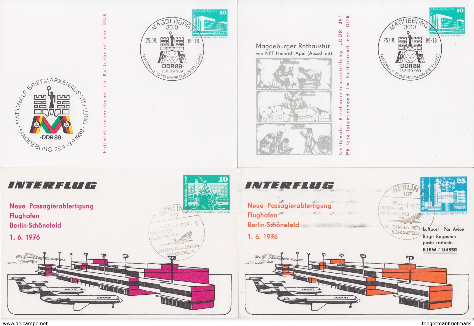 CHOICE 8 Aus 31 Privatganzsachen DDR Privatpostkarten Ca 1975-1990 AUSWAHL - Sonstige & Ohne Zuordnung