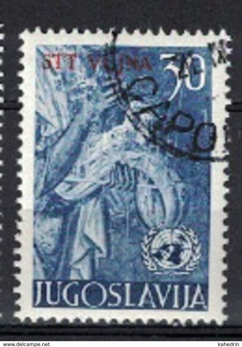 Italy Yugoslavia Trieste 1953 Zone B, United Nations (o), Used - Usati