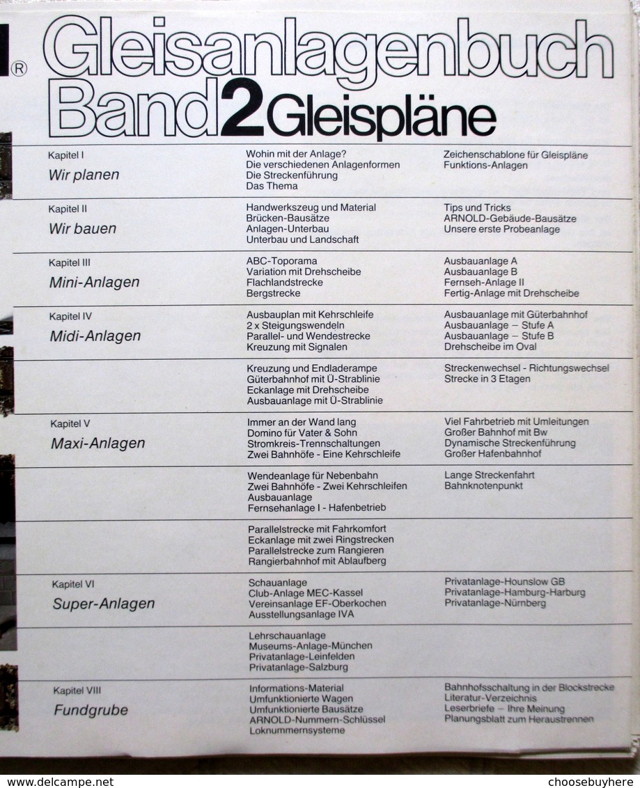 ARNOLD-N Gleisanlagenbuch Band 2 0023 Gleispläne TV Hafenanlage Modellbaukasten - Gleise