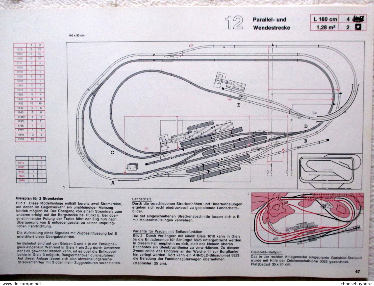 ARNOLD-N Gleisanlagenbuch Band 2 0023 Gleispläne TV Hafenanlage Modellbaukasten - Track