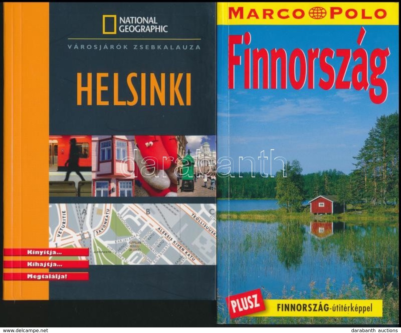 Roland Birkhold: Finnország. Marco Polo. Bp.,é.n., Corvina. Kiadói Papírkötés. +Hélene Le Tac: Helsinki. National Geogra - Non Classés