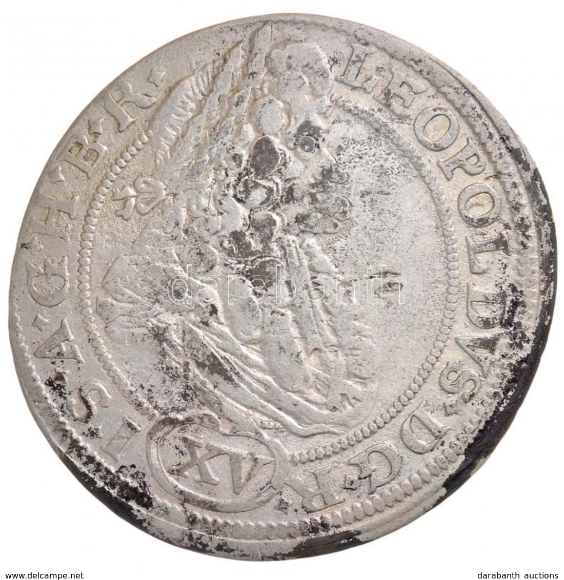 Német Államok / Szilézia 1694CB 15kr Ag 'I. Lipót' Brieg (5,65g) T:2,2- Kis ü.,patina / 
German States / Silesia 1694CB  - Non Classés