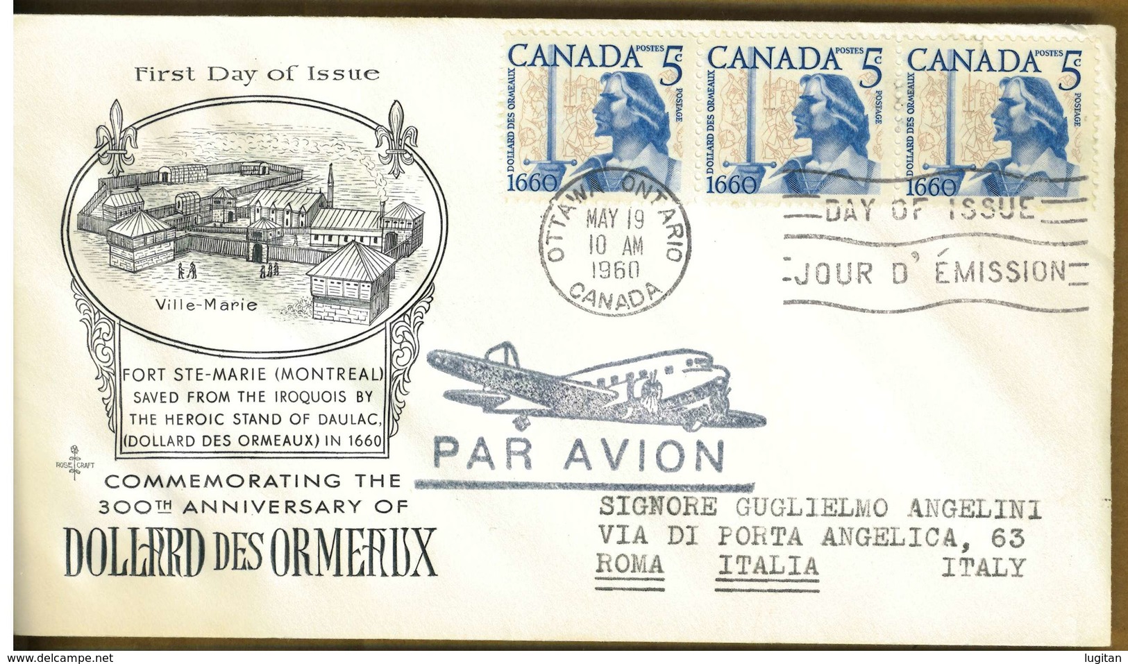 CANADA - DOLLARD DES ORMEAUX - Y 1960 FDC - 1952-1960