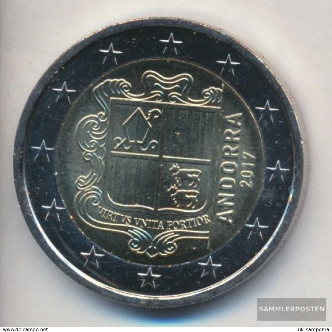 Andorra And 9 2017 Stgl./unzirkuliert Stgl./unzirkuliert 2017 2 Euro Kursmünze - Andorra