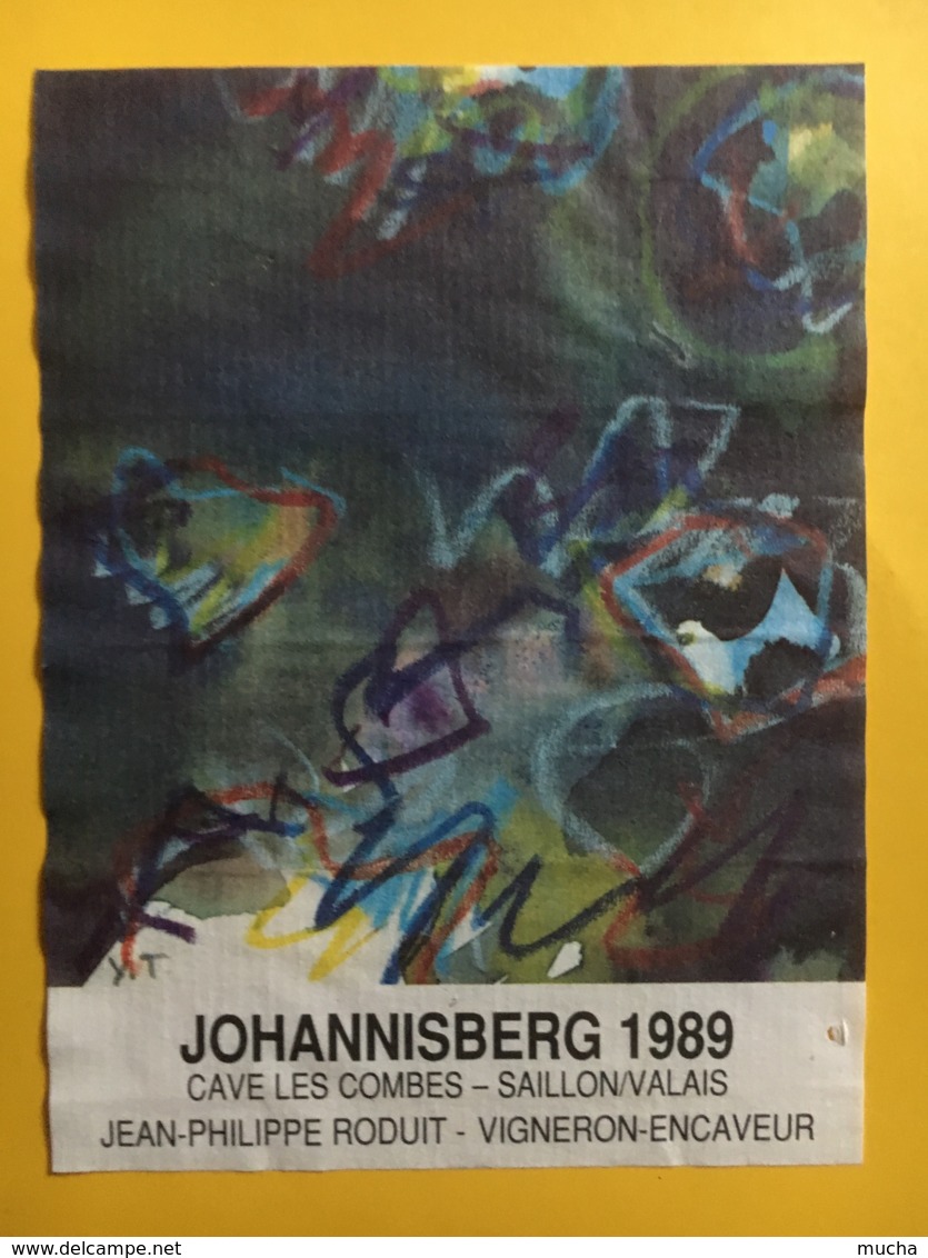 9067 - Johannisberg 1989 Cave Les Combes Saillon Suisse - Art