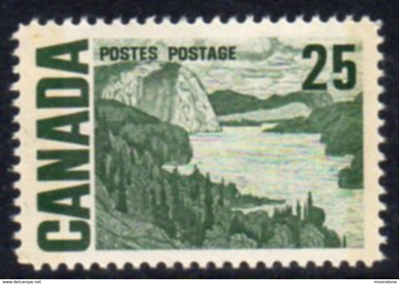 Canada QEII 1967-73 Definitives 25c The Solemn Land, 2 Phosphor Bands, MNH, SG 588p - Ongebruikt