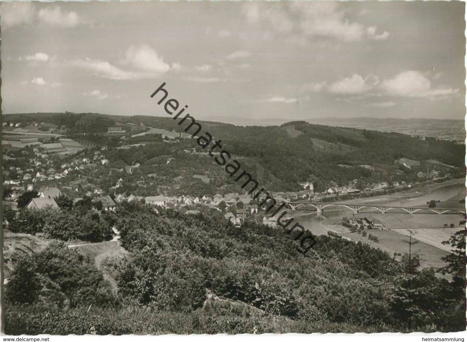 Vlotho - Panorama - Foto-AK Grossformat - Verlag Hans Wagner Vlotho - Vlotho