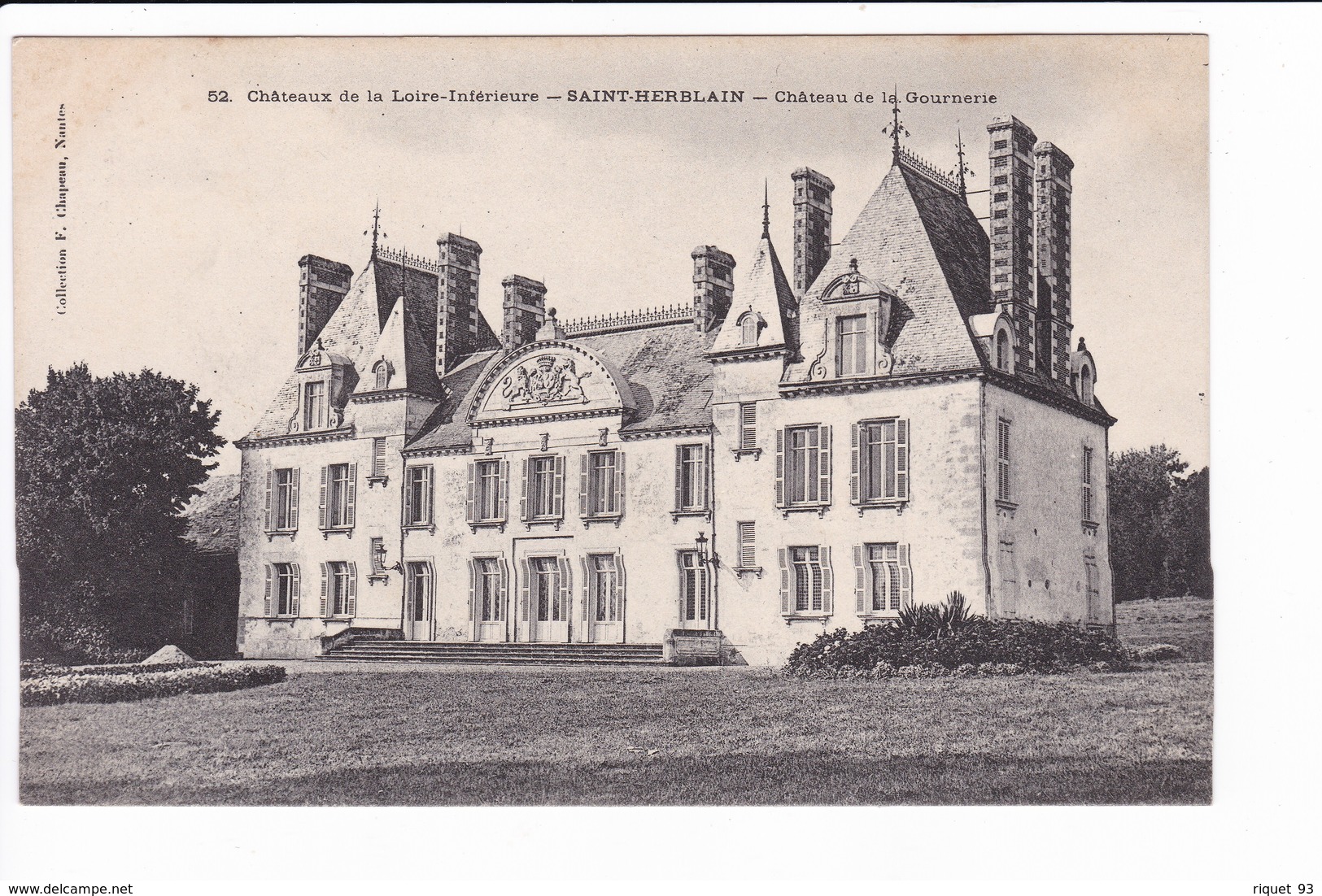 52 - Châteaux De La Loire Inférieure. SAINT-HERBLAIN - Château De LaGournerie - Autres & Non Classés