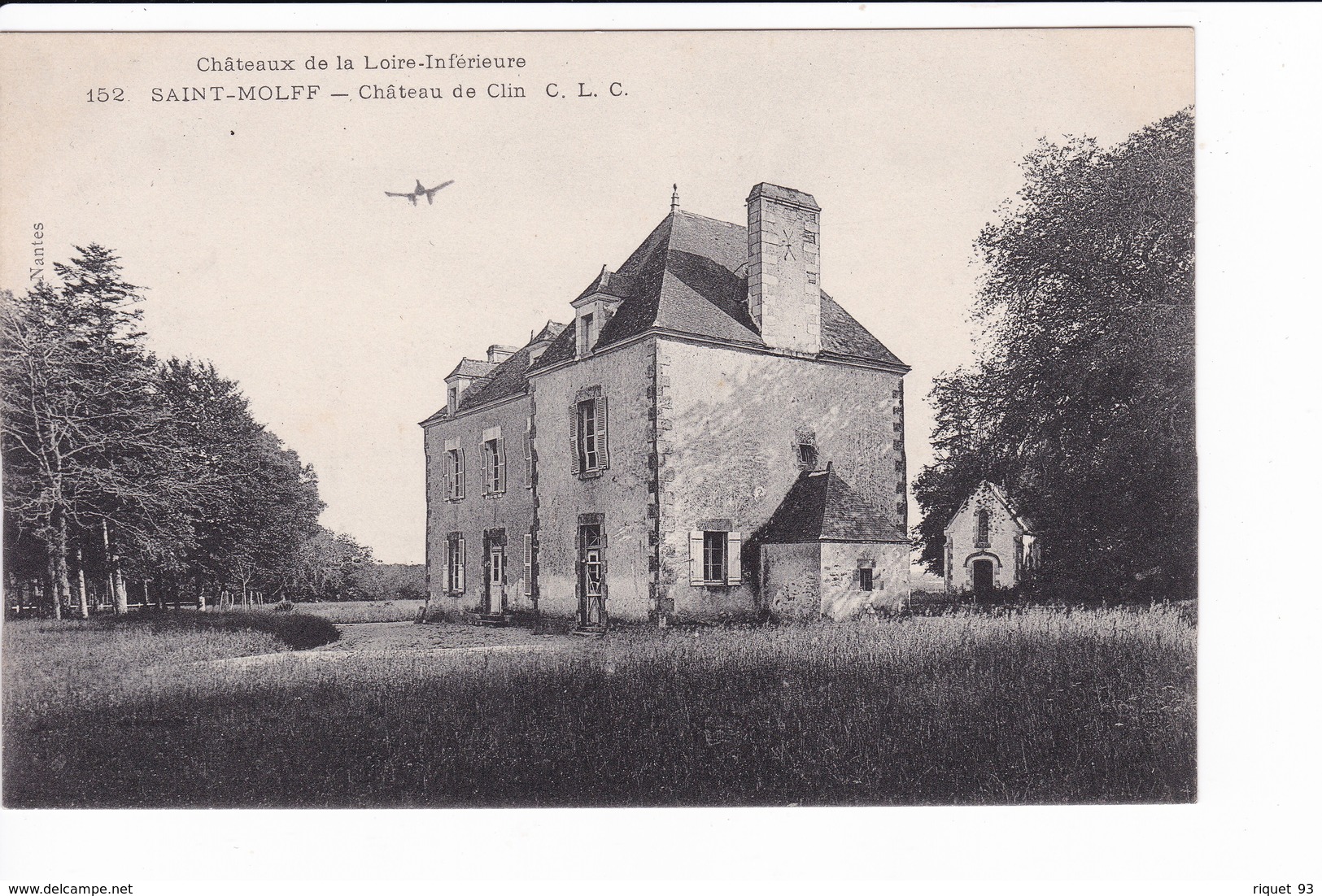 Châteaux De La Loire Inférieure. 152  SAINT- MOLFF - Château De Clin  C.L.C. - Autres & Non Classés