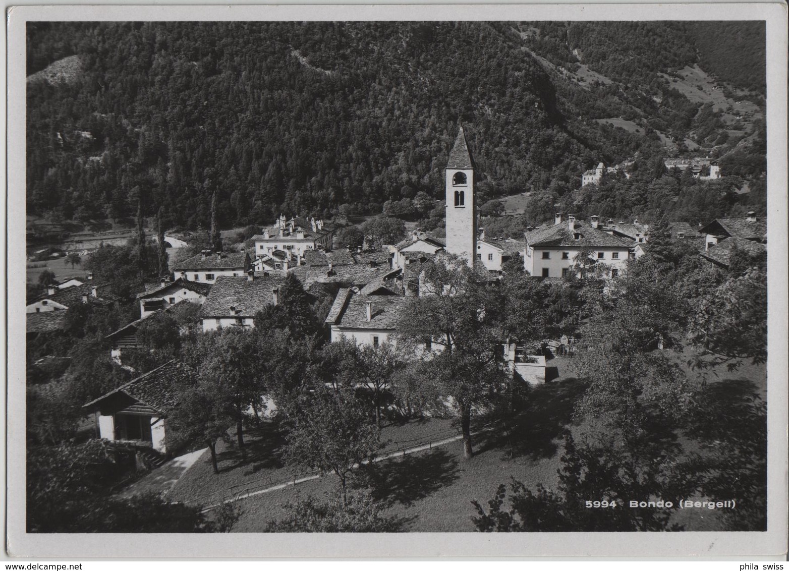 Bondo Im Bergell - Generalansicht - Photo: Albert Steiner - Bondo