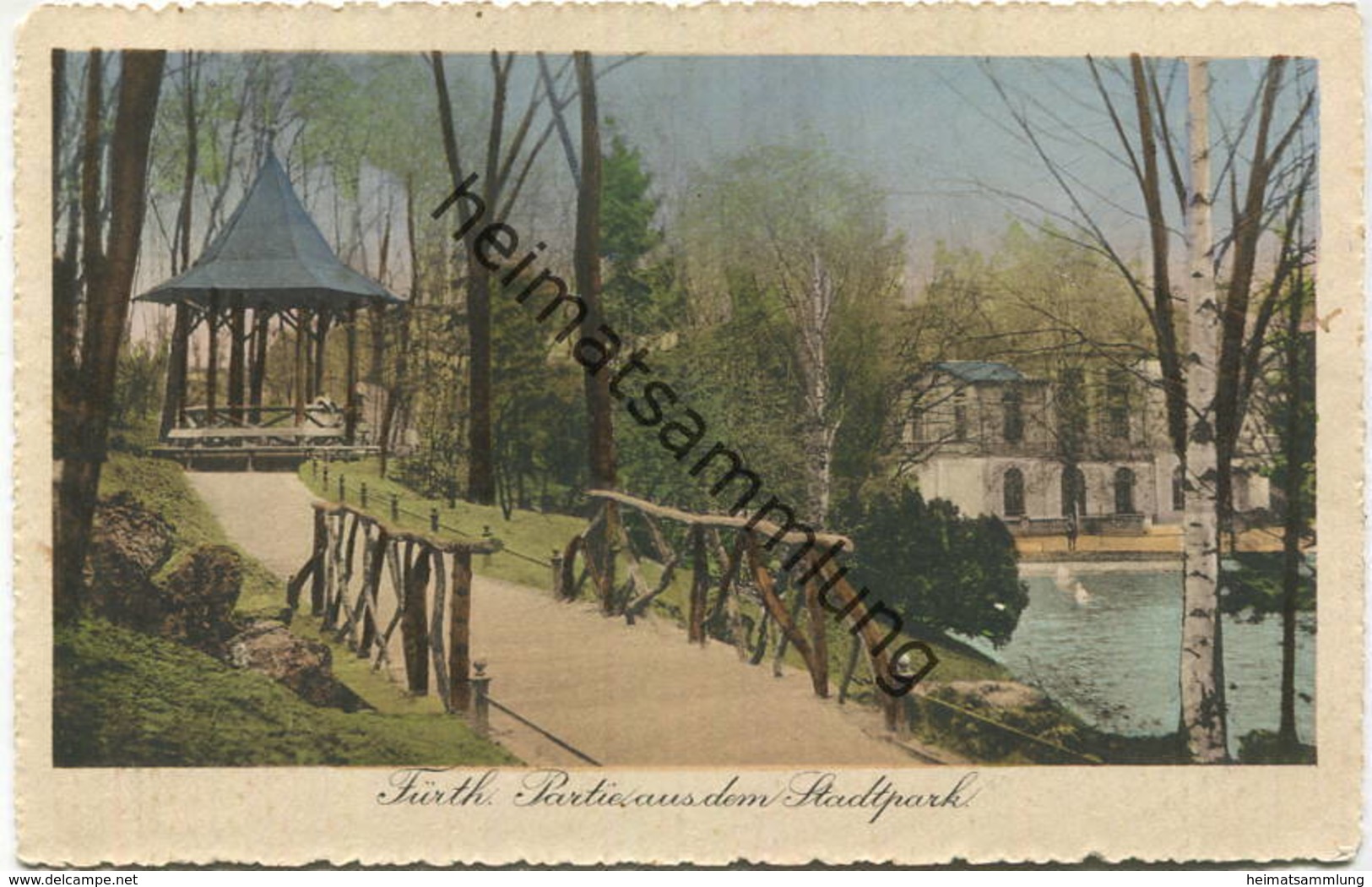 Fürth - Partie Aus Dem Stadtpark Gel. 1913 - Fuerth