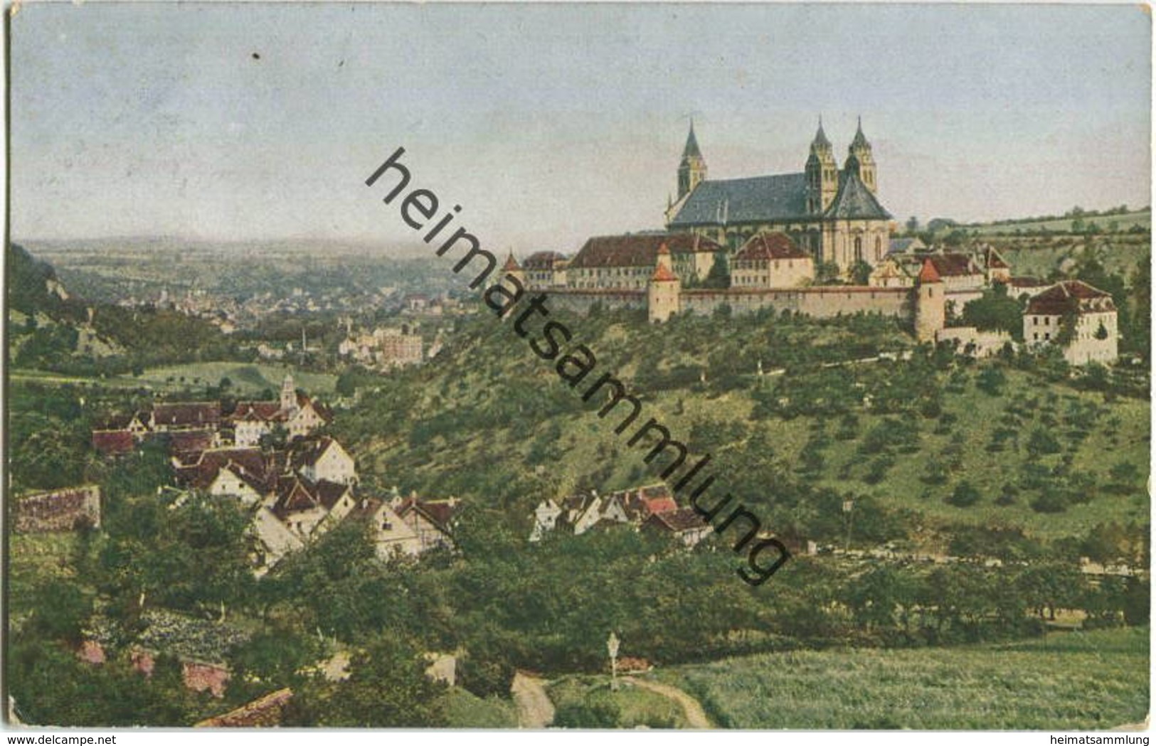 Schwäbisch Hall - Schloss Comburg - Verlag F. Luib Strassburg Gel. 1918 - Schwaebisch Hall