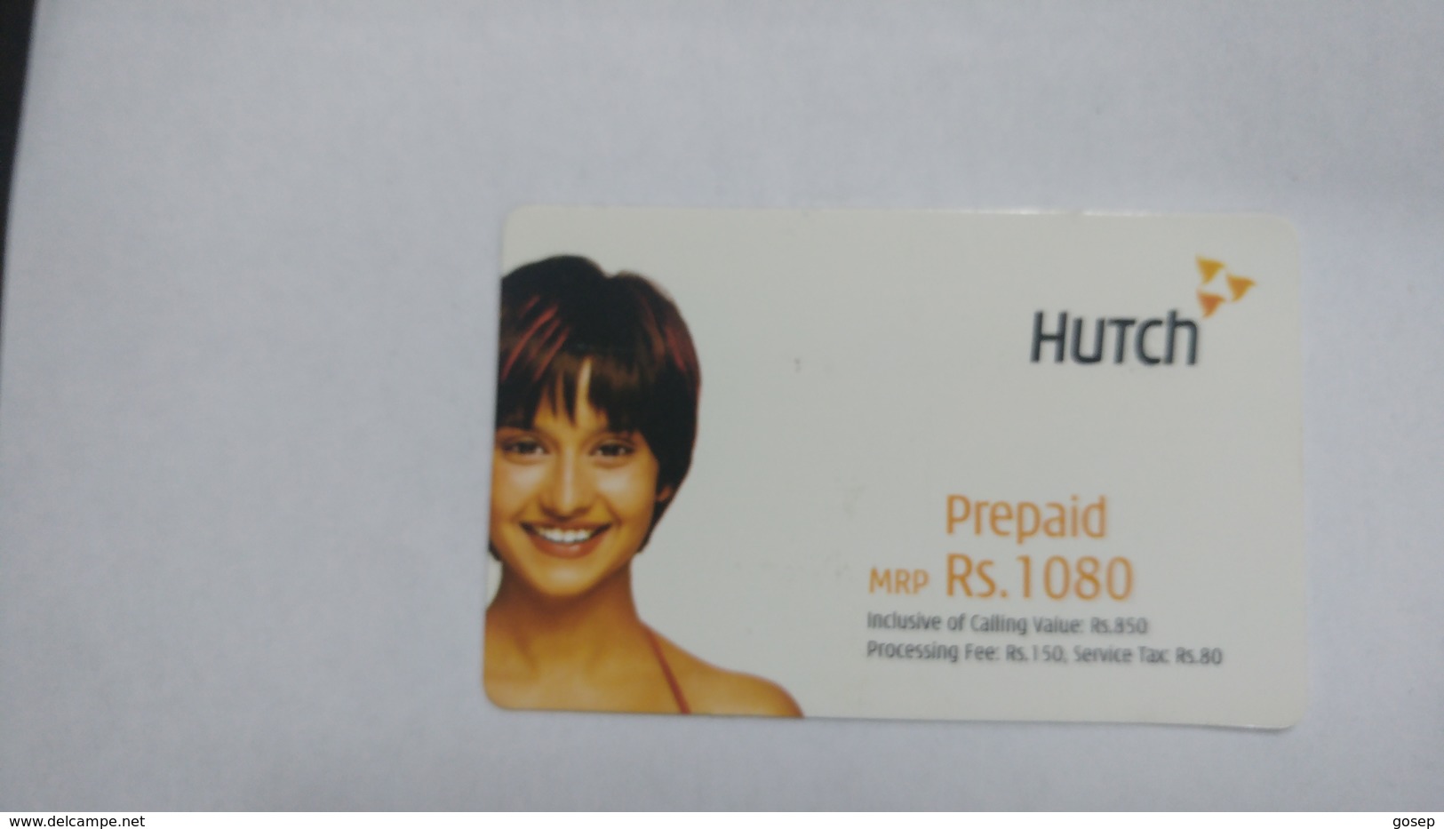 India-hutch Prepiad-(11m)-prepiad-(rs.1080)-(7/11/2004)-prepiad Card-used+1 Card Prepiad Free - Inde