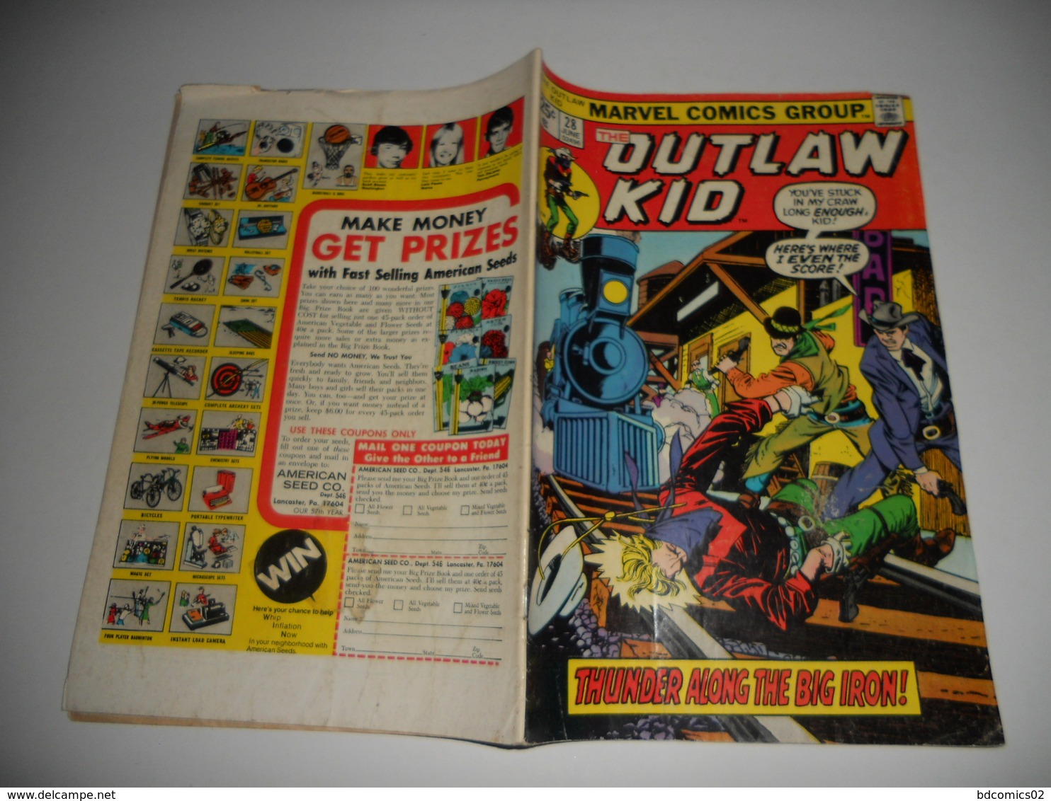 THE OUTLAW KID MARVEL COMICS GROUP N°28 DE 1975 EN V O - Marvel