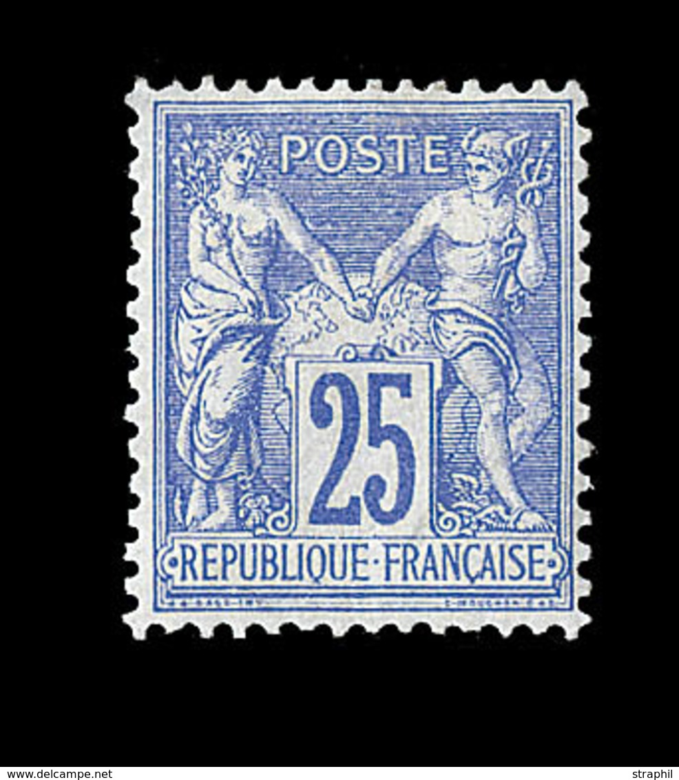 * TYPE SAGE - * - N°78 - 25c Outremer - Charn. Marquée - Sinon TB - Standard- Und TSC-AK (vor 1995)