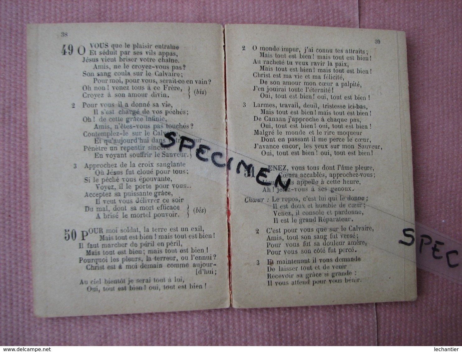 ARMEE Du SALUT Livret De Chants ( An Estimée 1888 ) Par Mme La Maréchale Both-Clibborn - Choral