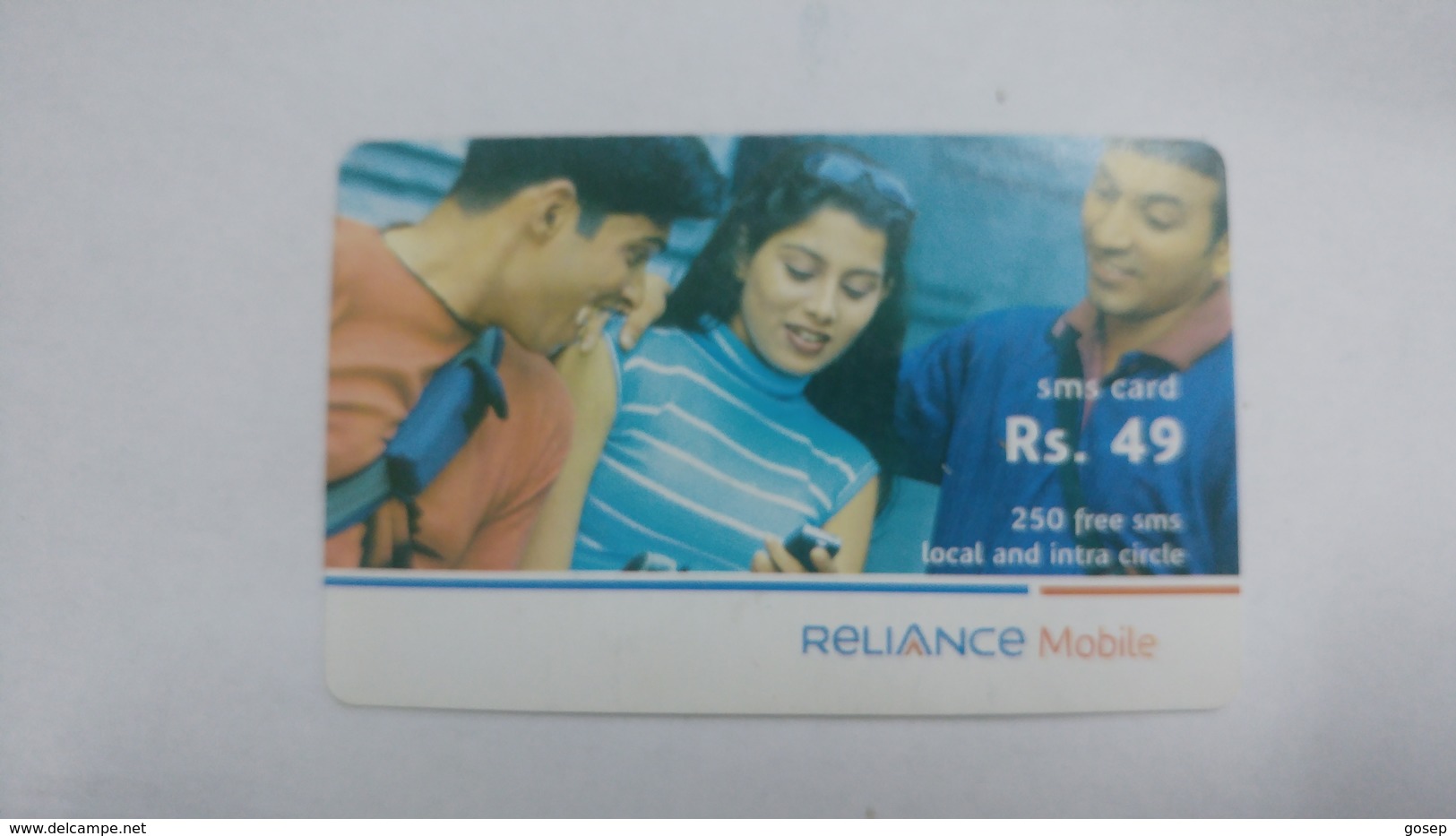 India-reliance Mobile Card-(25g)-(rs.49)-(30/9/07)-(maharashtra)-card Used+1 Card Prepiad Free - Inde