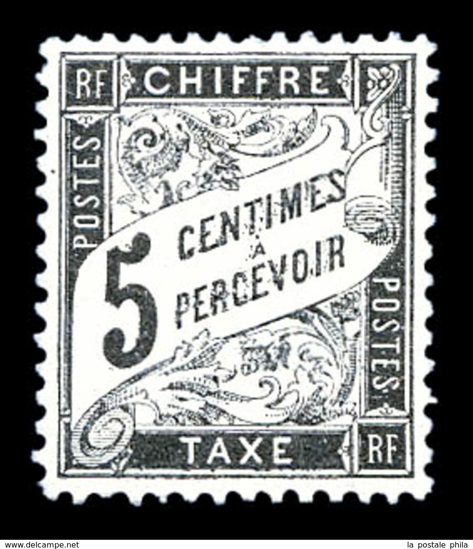 ** N°14, 5c Noir Fraîcheur Postale, Très Bon Centrage. SUP (certificat)  Qualité: ** - 1859-1959 Usados