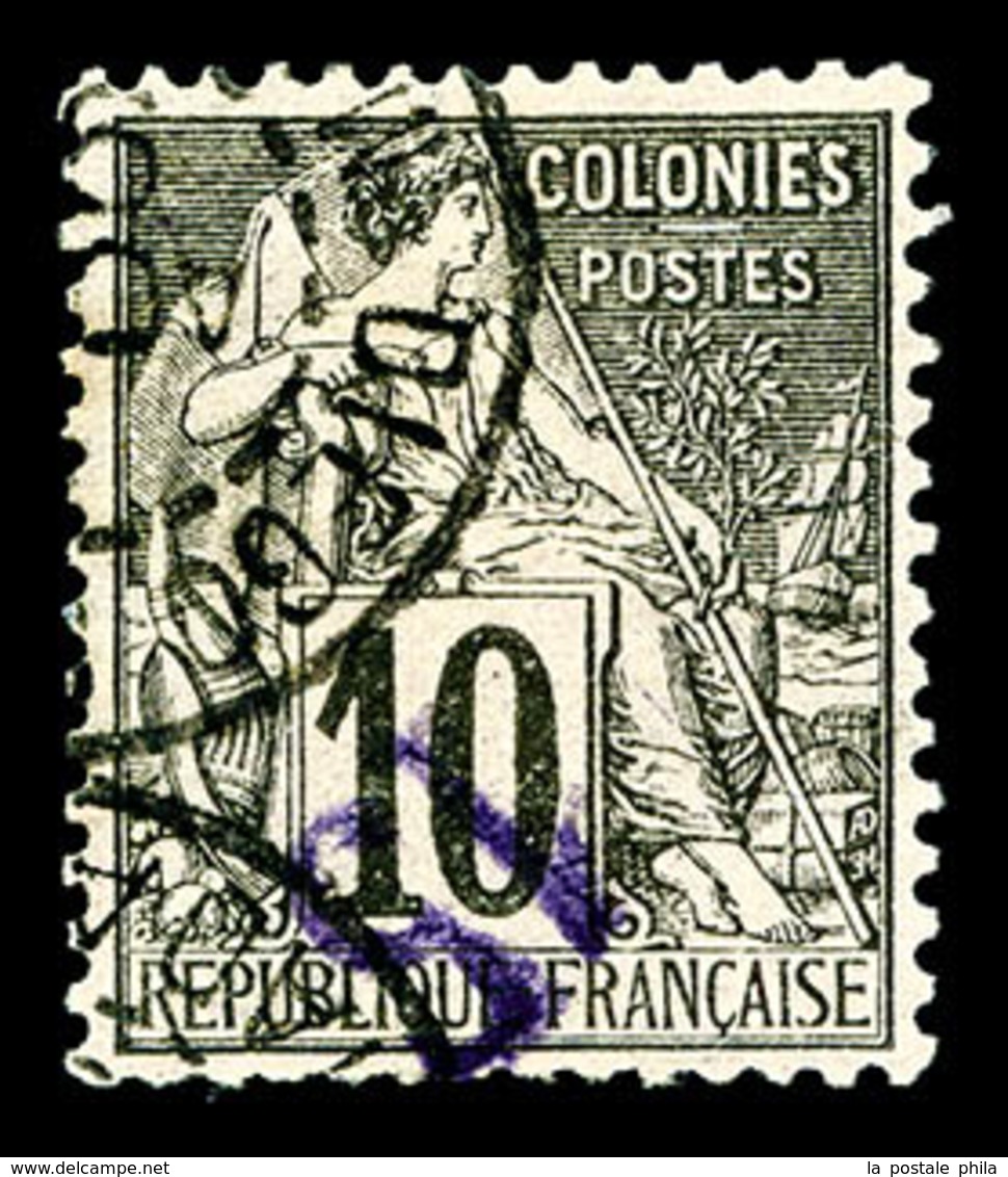 O DIEGO SUAREZ, N°3a, 15 Sur 10c Noir Sur Lilas, Surcharge Renversée, TTB (signé Scheller/certificat)  Qualité: O  Cote: - Used Stamps